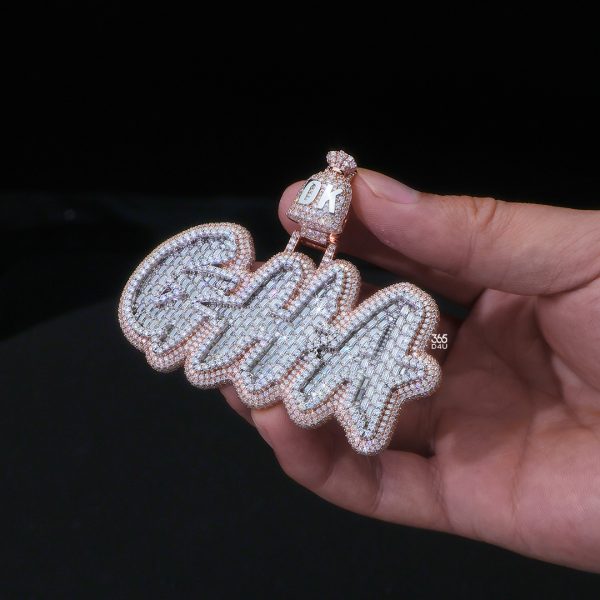 GHA Brush Script Pendant with Money Bag Bail