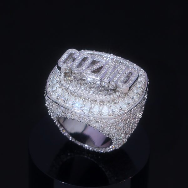 Pear Halo Mixed-Cut Unisex Championship Ring