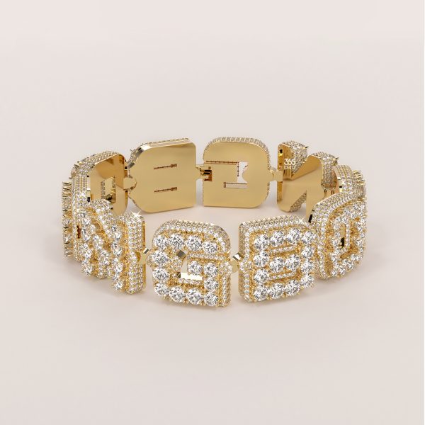 BOONGBOONG Double-Layer Letter Bracelet with Custom Clasp