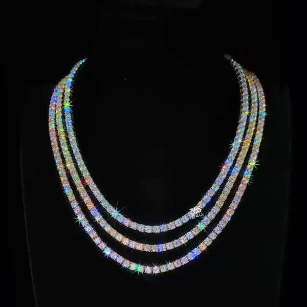 3mm/4mm/5mm tennis chain with free bracelet