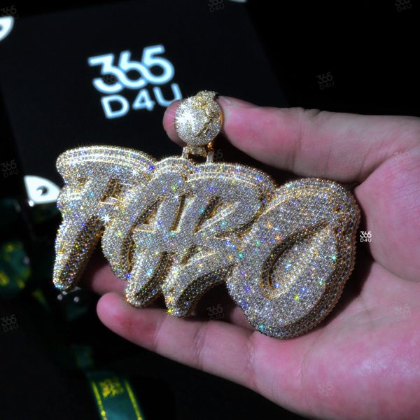 FABO Oversized Layered Name Pendant
