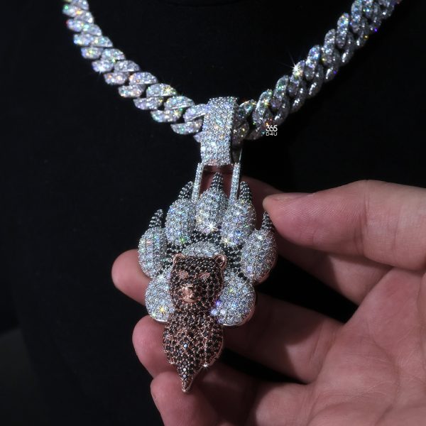 3D Bear Paw Pendant