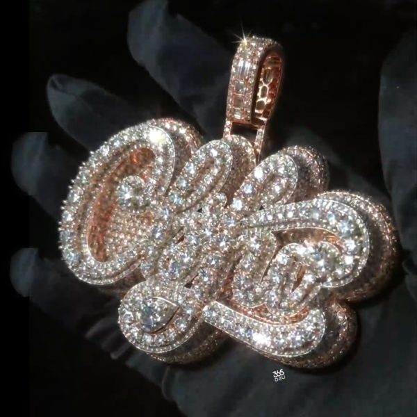 Multi-Layer Cursive Name Pendant