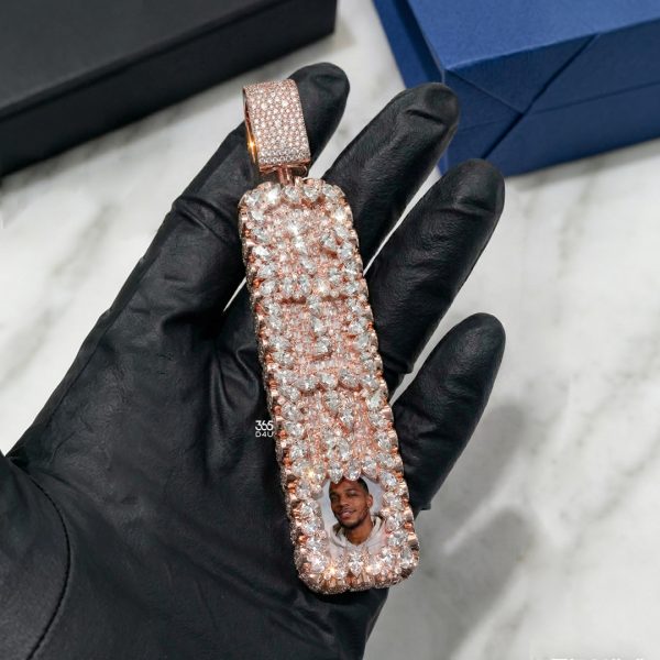 Double-Sided Vertical Photo Pendant