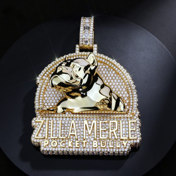 Custom 3D Dog Logo Pendant