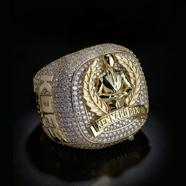 Custom 3D Matte Gold Championship Ring