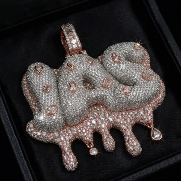 PD-C0482图片 JAS Custom 3D Drip Letter Pendant