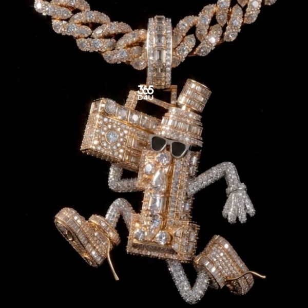 Custom 3D Money Character Logo Pendant