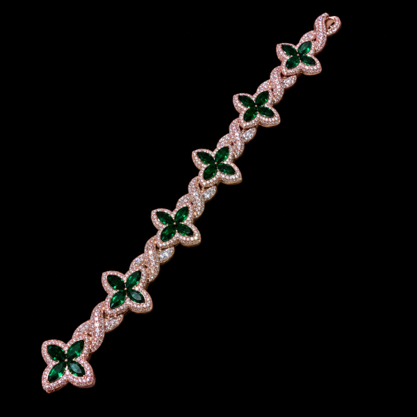 ChatGPT Image Sep 11, 2026, 10_45_36 AM 10mm 8-Inch Rose Gold Color Clover Bracelet